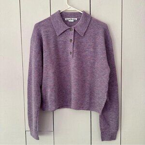 Acne Studios Women's Purple and Pink Jumper